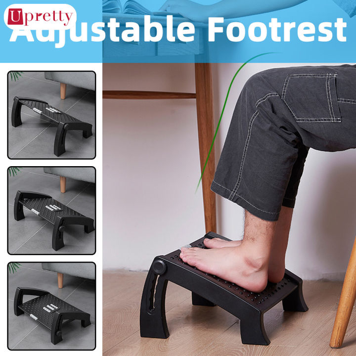 Upretty Adjustable Tilting Footrest Height Foot Rest Massage Tilting