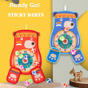 Large Sticky Darts Children Dart Ball Game Toys Fabric Sticky Dart Board Toys Puzzle Game For Kids