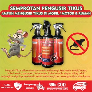 Semprotan pengusir tikus ampuh di mobil dan rumah usir anti tikus tahan Lama 250ml