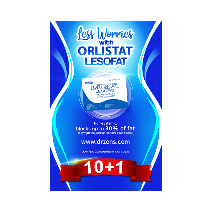 Dr. Zen's Lesofat (Orlistat) 10 Plus 1 Promo Pack Lazada PH