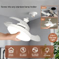 Jiditech Invisible Ceiling Fan Light Luxury Invisible Blade Fan Lamp E27 Interface With Remote Control Fan Lamp. 