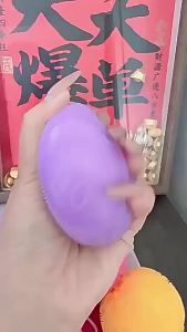 [SG Seller]Fuzz Ball Flower Power Fidget Stress Ball Soft Squeeze Sensory Toy Anxiety Relief Decompression Toy