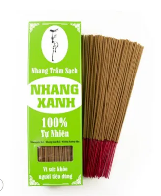 [BÁN CHẠY] Nhang Xanh Phổ Thông 30cm 500g chân đỏ - Trầm Hương tự nhiên không hóa chất độc hại