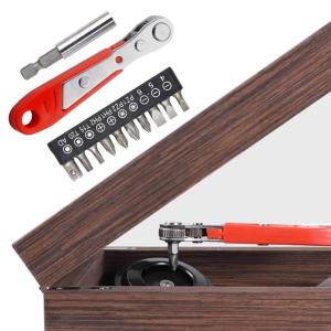 36 Tooth Mini Ratchet Screwdriver Set Wrench Narrow Space Repair Steel Multi Bit Tool Kit with Socket Heads Hand Tool