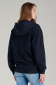 Mc jeans เสื้อกันหนาว ฮู้ดดี้ Unisex แขนยาว สีกรม MJHZ209. 