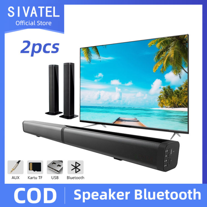 Sivatel Soundbar TV Speaker Bluetooth Wireless Speaker Portable
