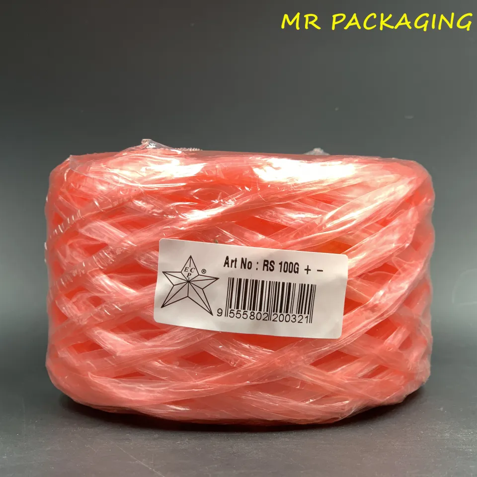 Premium Plastic Rafia String [ 100gm± / 25gm± ] - Rope / Tali Rafia Plastik  / Thin / rainbow string
