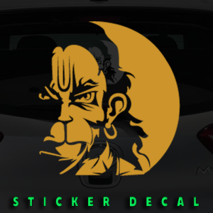 Hanuman Bajrang Bali Custom Car Sticker Wall Decoration Vinyl