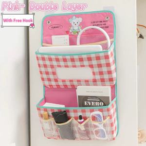 Cute Plaid Cotton Linen Storage Basket Square Organizer Box for Clothes Makeup Underwear Sundries
