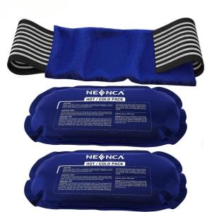 Gel Cold Hot Packs(2 Ice Packs)/Adjustable Wrap Reusable Gel Pack/Injuries Hip Shoulder Knee Back Pain Therapy