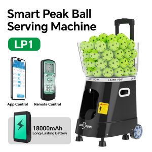 【New】LAIRTPOW LP1 Professional Pickleball Machine 60+ Ball Capacity Control via APP & Remote 60km/h Max 4-6h Battery Life Full-court Ball only for Pickleball Training