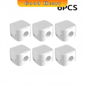 J.D. ที่เก็บสายชาร์จ ประเภทแม่เหล็ก สายไฟ อุปกรณ์จัดระเบียบสาย USB 6ชิ้น/แพ็ค ดำหรือขาว cable storage clip