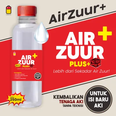 Air Zuur Aki Merah Plus - Elektrolit Premium Anti Sulfatasi untuk Mobil & Motor | Perpanjang Umur Aki