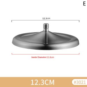 SIKONG 1Pcs Heat Temperature Preserve Mug Cover with Convex Handle 8/8.5/10.2/10.5/12.3cm Cup Protective Cap Stainless Steel Sealing Lid Cup Accessories