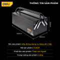 Hộp Đựng Đồ Nghề, Dụng Cụ Sửa Chữa Bằng Thép Deli Tools Thiết Kế Nhiều Ngăn Tiện Dụng, Chất Liệu Chống Mòn, Gỉ DL6231. 