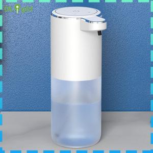 【Hàng mới】 Bình xịt xà phòng dạng bọt 400ml tự động có thể sạc lại với cửa sổ trong suốt để dễ dàng nạp lại