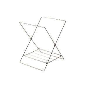 FOUNDTWO Compact Trash Bag Holder Stainless Steel Foldable Garbage Bag Bracket Heavy Duty Multifunctional Sink Garbage Organizer Camping