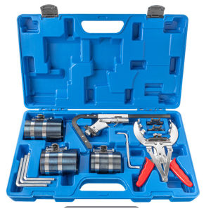 Piston Ring Compressor Tool Set with Plier Auto Engine Repair Kit Carbon Scraper & Carbon Cleaner