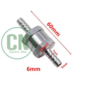 วาล์วอลูมิเนียม วาล์วOne Way ตรวจสอบน้ํามันเชื้อเพลิงทางเดียว 6 8 10 12 มม อุปกรณ์เสริม ไม่ย้อนกลับ ดีเซล เบนซิน