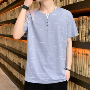 QDshop มาแรงสุดๆ🧨เสื้อยืดลำลอง เสื้อยืดลำลองแฟชั่นผู้ชาย สีพื้น เรียบหรูดูดี ใส่แล้วดูสุขุม ผ้าเบาสบาย คุณผู้ชายควรมีติดไว้🐥