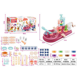 Đồ chơi DIY đất nặn máy bay làm mì/kem cho bé phát triển sự sáng tạo-Chất liệu tự nhự nhiên không dính tay An toàn cho trẻ nhỏ.