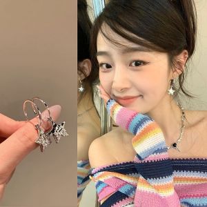 good 999 Fashionable crystal zircon butterfly ear clip personalized four piece set earrings ES63716