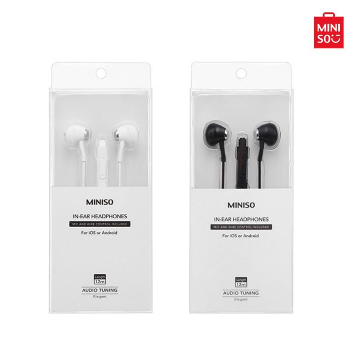 Miniso Elegant In ear Headphones Model E156 Earphones Model Y771 Model Y668 Lazada PH