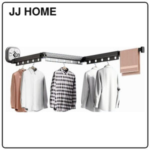 【JJ HOME】Suction Cup Drying Rack Folding Clothes Hanger Wall Mounted Portable Balcony Collapsible Retractable