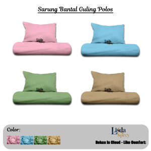 Sarung Bantal Dan Guling Set Plain Polos Aesthetic