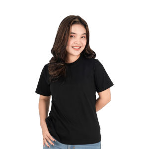 Otsky Kaos Polos Wanita Cotton Combed 30s Atasan Pendek