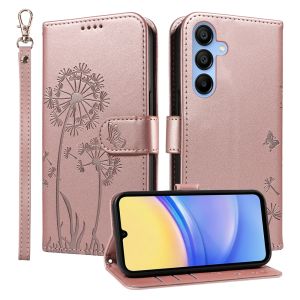 Case For Samsung Galaxy A56 A36 A26 A06 A16 5G Cover Samsung A06 A16 4G Dandelion Magnetic Leather Wallet Card Slot Flip Case Casing