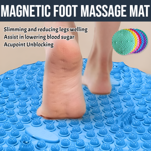 Magnetic Foot Massage Mat Circular Acupressure Mat Anti-Slip Bath Mat Indoor Fitness Lose Weight Easily Promote Blood Circulation