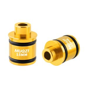 MIIQNUS 2Pcs Aluminum Alloy Bike Hub Thru Axle Adapter Quick Release 12/15mm Hub Conversion Kits Adapter Thru Axle Side Cover Adapter Durable Bike Hub Converter Repair Tool