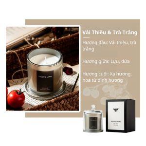 Nến Thơm Cao Cấp VAROMAS Mùi Hương Tự Nhiên Giúp Thư Giãn Khử Mùi Trang Trí Decor NEN05