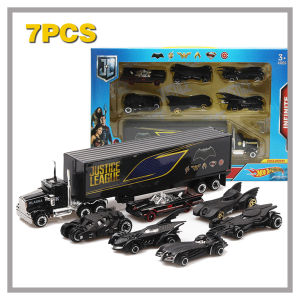 LEO 1:64 Batman Chariot 7PCS Diecast Model Car Alloy Cars Toys Collection Gift For Kids Boy Girl