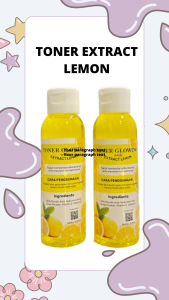 Toner Lemon Glowing BPOM Mencerahkan Wajah Kusam Flek hitam