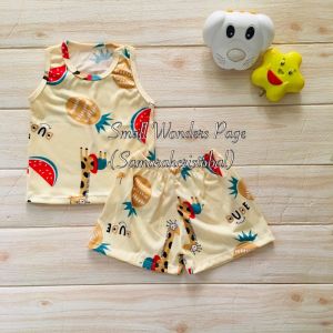 SAMARA’s CUTE SANDO SHORT  TSHIRT SHORT TERNO for Kids To