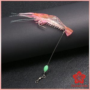 กุ้ง เหยื่อตกปลา เรืองแสง ซิลิโคน นุ่ม สําหรับตกปลา 8 ซม. / 5 กรัม Lures & Baits