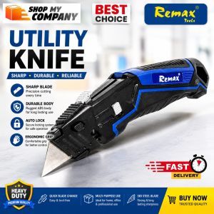 REMAX Folding Knife Cutter Utility Knife Retractable Utility knife Pisau Tolak Retractable Knife