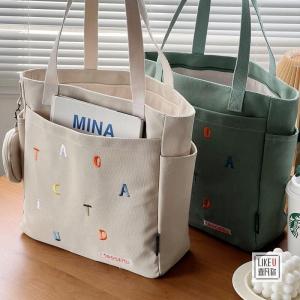 túi xách nữ đẹp túi tote nữ TOFASHIONS Canvas Bag Women Cute One Shoulder Crossbody Bag Large Capacity New Cute College Student Classroom Handbag 23071204