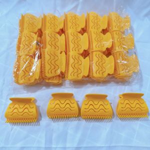 Kẹp vàng cách nhiệt chuyên dùng cho uống tóc nóng - Kẹp nhựa dẻo chịu nhiệt giá rẻ kẹp sát tóc khi uống