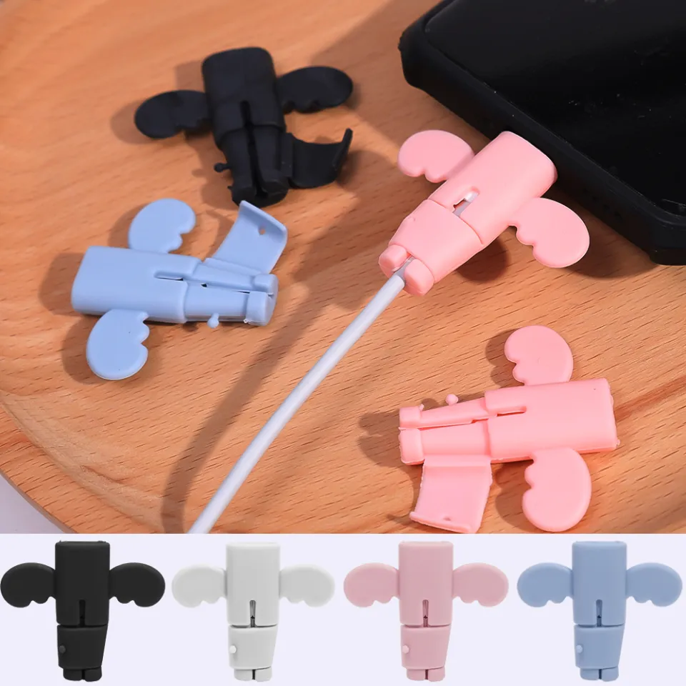 4pcs Little Angel Data Cable Protective Cover Anti-break Charging Cable  Mobile Phone Charging Cable Connector Protective Cover | Lazada