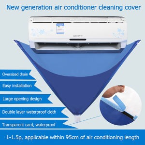 GG Air Conditioning Water Cover Full Set of Cleaning Tools with Water Pipe Dust Protection Air Conditioning Cleaning Cover Bag