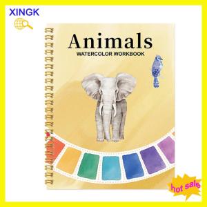 XINGK สมุดระบายสีน้ำสมุดระบายสีชุดระบายสีสำหรับผู้เริ่มต้นเป็นมิตรต่อสิ่งแวดล้อมชุดระบายสีฉากธรรมชาติง่ายๆงานฝีมือศิลปะ