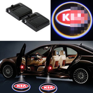2Pcs LED Car Door Welcome Light for kia SONET RIO SOLUTO K3 Courtesy Projector Wireless lamp