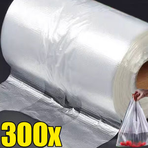 300/100x Transpare Roll Fresh-keeping Plastic Bags 3 Sizes of Vacuum Food Saver Bag Food Storage Bags with Handle Grocery Pouch2026