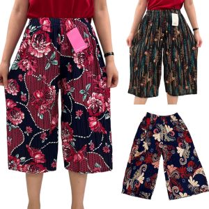 WOMEN CASUAL PANT/SELUAR PENDEK COTTON FREE SIZE STRETCHABLE PINGGANG GETAH GOOD QUALITY READY STOCK