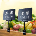 5 waterproof price boards, 360 degree rotating price tag clips, fruit price display boards food label stand. 