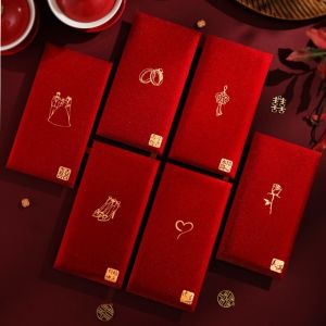 GIORGIONE Chinese Horse Year New Year Red Envelope Hot Gold Hard Paper Red Packet Tranditional Thickened Chinese Money Envelopes Spring Festival