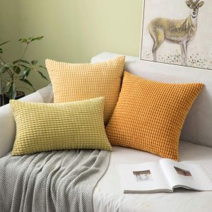 Corduroy Big Corn Kernel Vỏ đệm sang trọng 35/45/50/ 60 / 70cm Sofa Gối Trang trí giường nhà2026